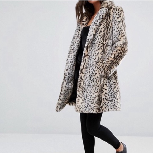 esprit leopard print coat